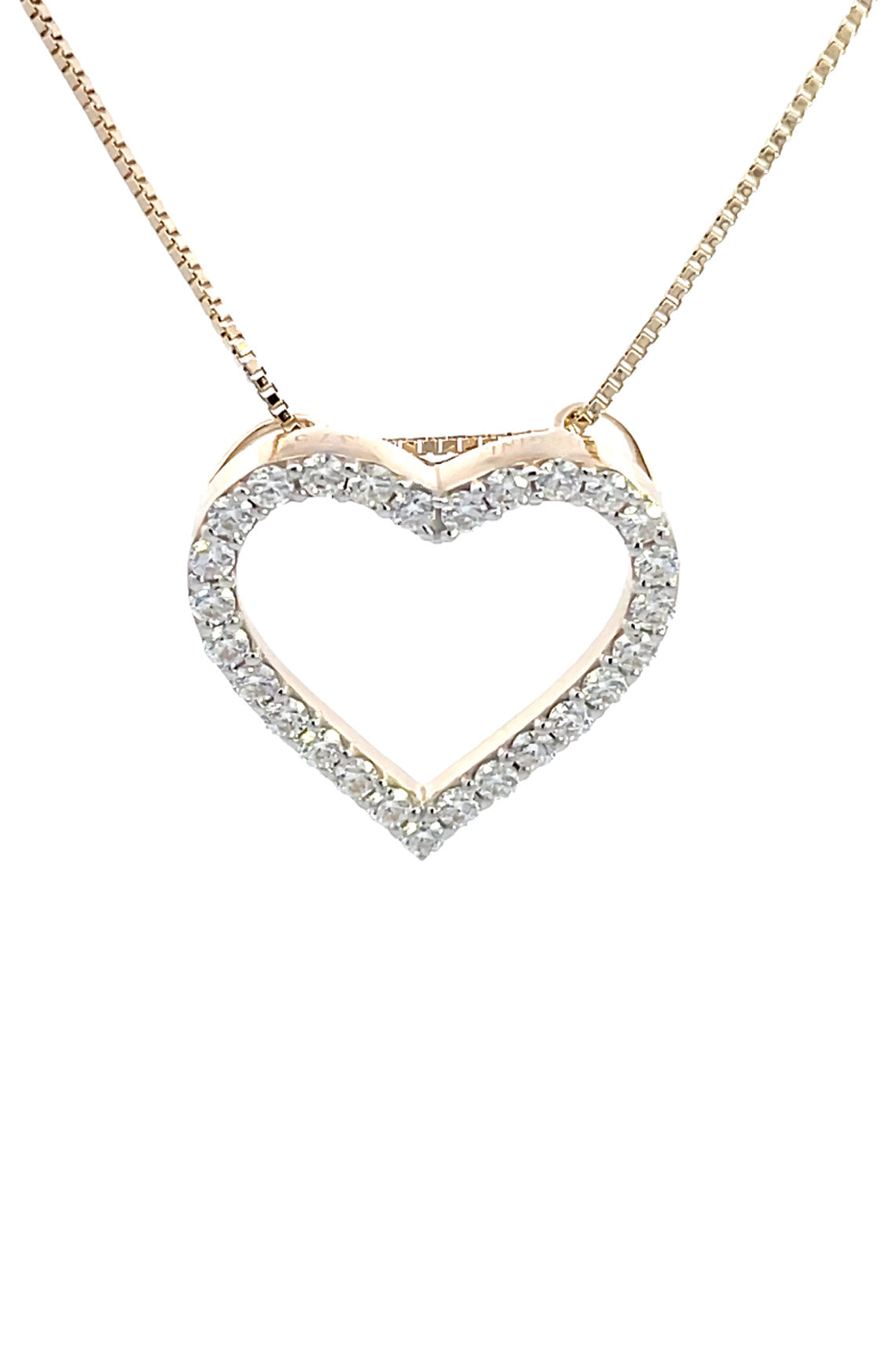 HEART 0.5TCW IN 9CT YELLOW GOLD PENDANT
