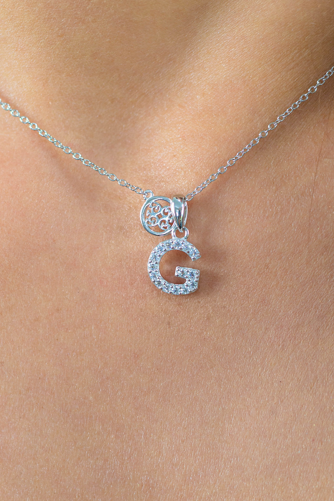 LUXURY LETTERS G INITIAL PENDANT SILVER