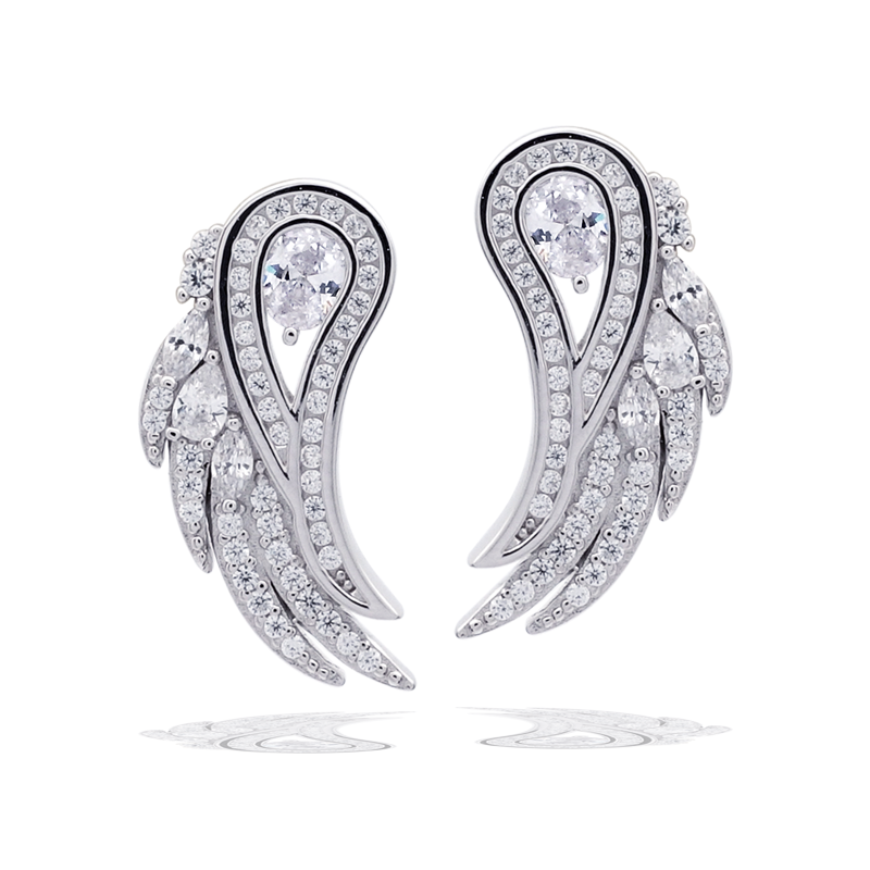 A Christmas Journey Angelic Earrings Silver – Georgini International