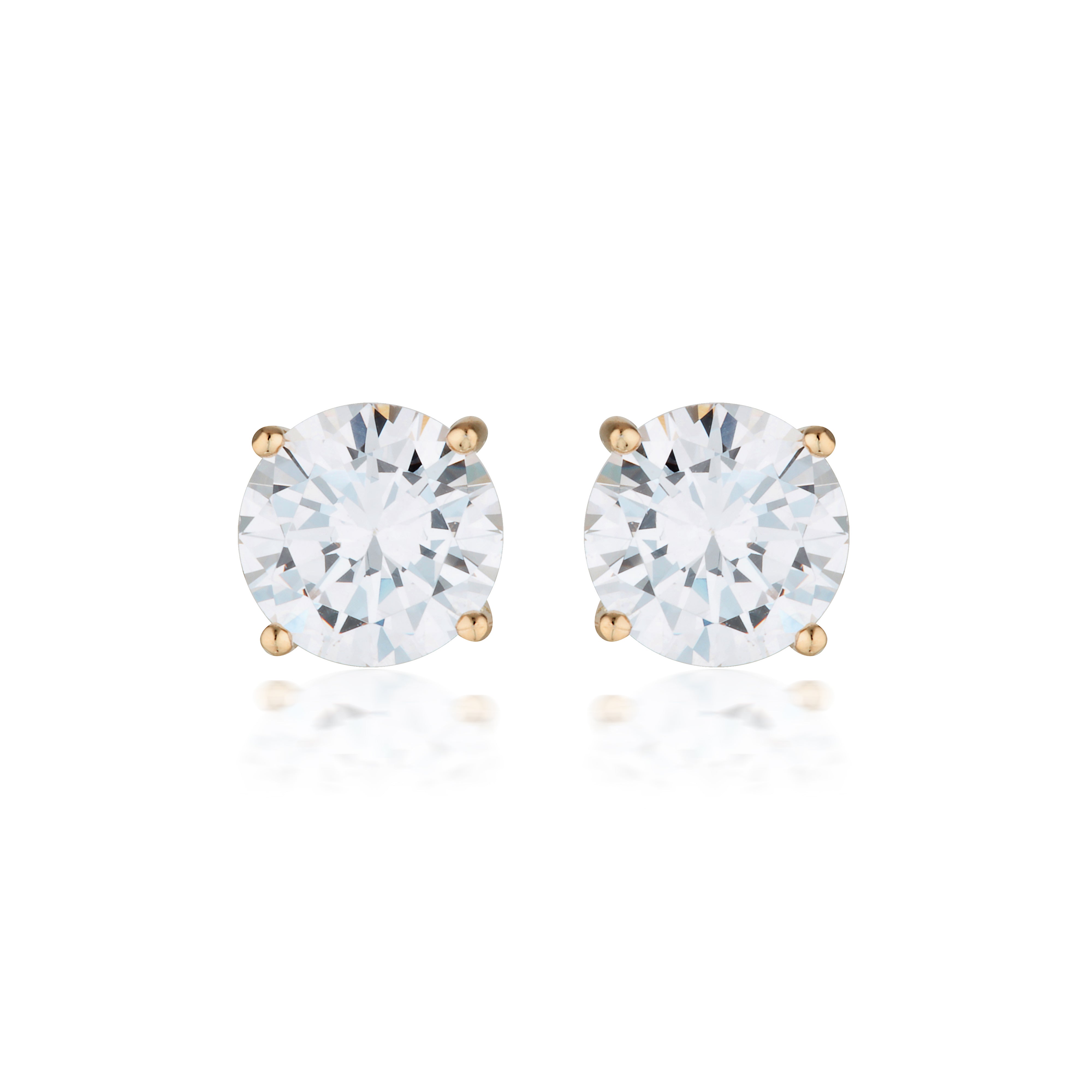 MOISSANITE STUDS 3TCW IN 9CT ROSE GOLD
