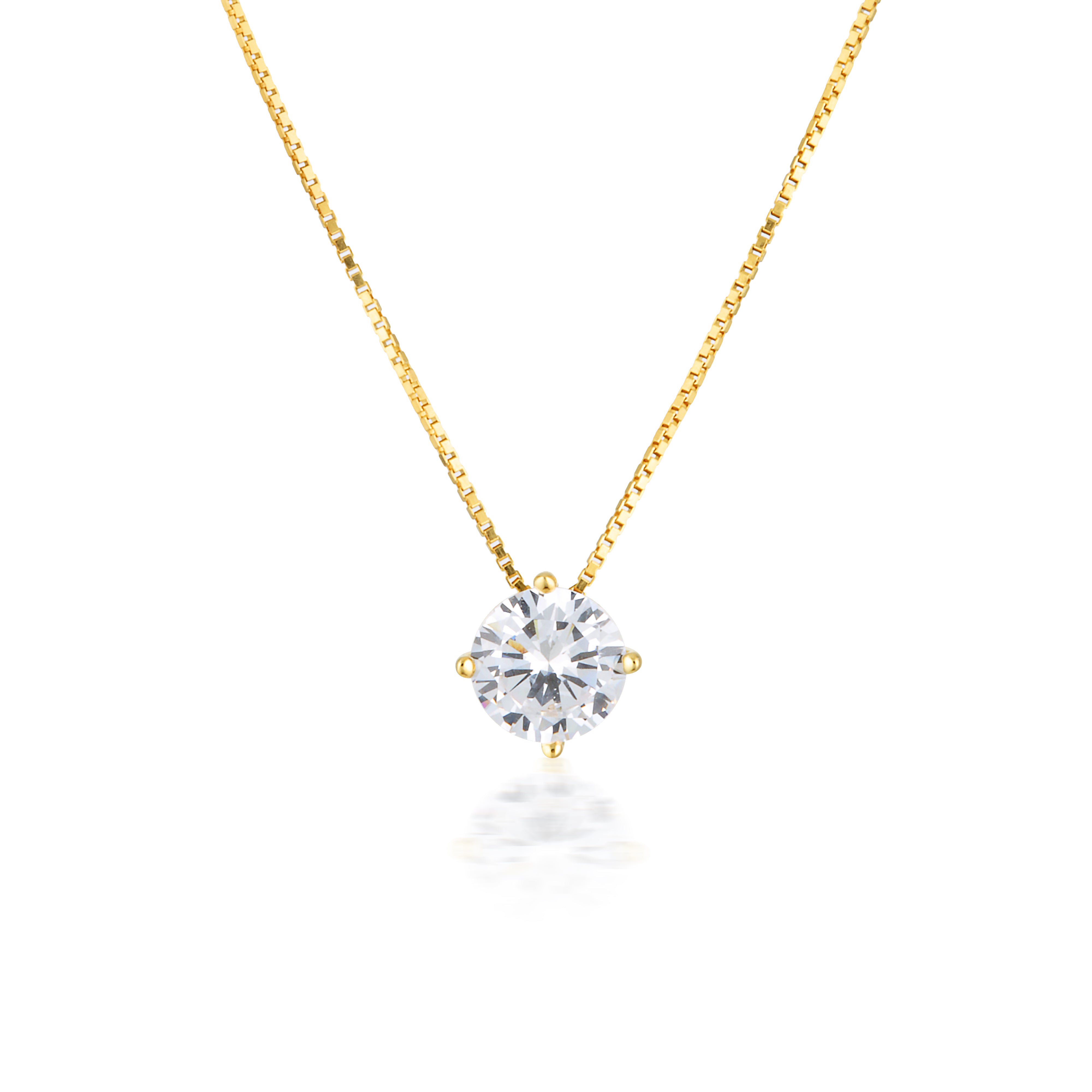 MOISSANITE PENDANT 1TCW IN 9CT YELLOW GOLD