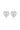SIGNATURE SEALED WITH A KISS EARRINGS SILVER