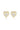 SIGNATURE SEALED WITH A KISS EARRINGS GOLD