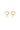 FOURTEEN NATURAL DIAMOND HEART EARRINGS GOLD