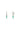 BABY BAGUETTE HOOP SILVER GREEN
