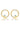 OPAL GLOW BLUE CREATED OPAL CIRCLE EARRINGS GOLD