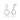 GEORGINI ALCHEMY AXIS EARRINGS SILVER