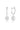 ICONIC BRIDAL ELOISE EARRINGS SILVER
