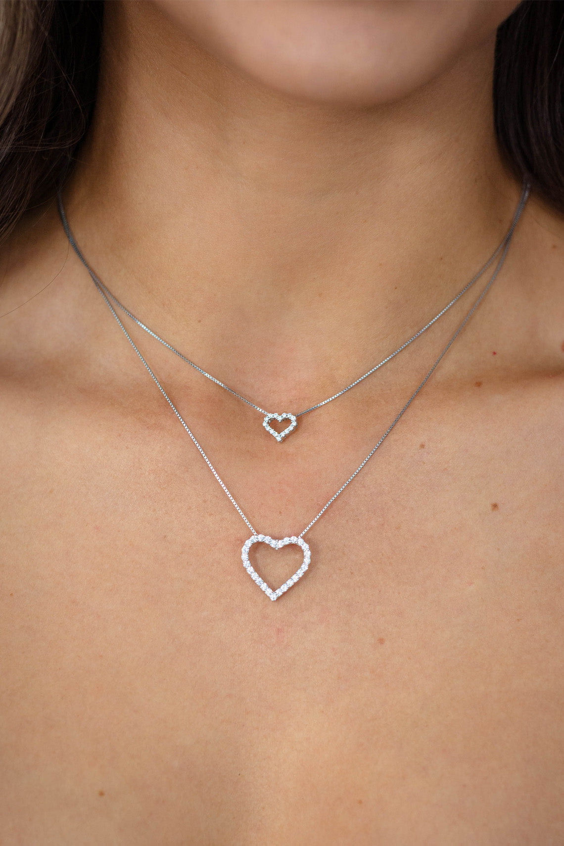 HEART 0.5TCW IN 9CT WHITE GOLD PENDANT