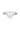 ROUND BRILLIANT CUT 1.25CTW MOISSANITE SOLITAIRE WITH KNIFE EDGE BAND IN 9CT WHITE GOLD