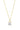 SYDNEY SOIRÉE  ELAINE CUSHION CUT PENDANT GOLD
