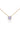 GEORGINI ELEGANT ESSENTIALS 6.5MM ROUND HIDDEN HALO PENDANT GOLD
