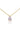 GEORGINI ELEGANT ESSENTIALS 7MM PEAR CUT HIDDEN HALO PENDANT GOLD