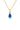 GEORGINI WISTERIA PENDANT BLUE TOPAZ CZ GOLD