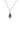 GEORGINI WISTERIA PENDANT AMETHYST CZ SILVER
