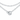 GEORGINI ALCHEMY PAPERCLIP FOB NECKLACE SILVER