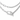 GEORGINI ALCHEMY PAPERCLIP CURB FOB NECKLACE SILVER
