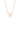 ROCK STAR HEART DISC ROSE GOLD PENDANT
