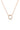 NOEL NIGHTS SLICED STONE NECKLACE ROSE GOLD