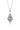 REFLECTION ART DECO PENDANT SILVER & BLACK ENAMEL