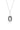 REFLECTION RETROSPECT PENDANT SILVER & BLACK ENAMEL