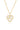 REFLECTION ENAMEL LOVE HEART PENDANT GOLD
