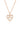 REFLECTION ENAMEL LOVE HEART PENDANT ROSE GOLD