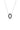 REFLECTION OVAL PENDANT SILVER & BLACK ENAMEL