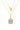 A CHRISTMAS JOURNEY VIOLET PENDANT GOLD