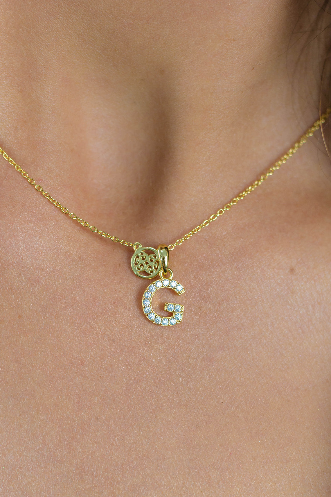 LUXURY LETTERS G INITIAL PENDANT GOLD