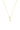 LUXURY LETTERS U INITIAL PENDANT GOLD