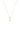 LUXURY LETTERS V INITIAL PENDANT GOLD