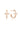 SPIRITUS CROSS HOOP EARRING - ROSE GOLD
