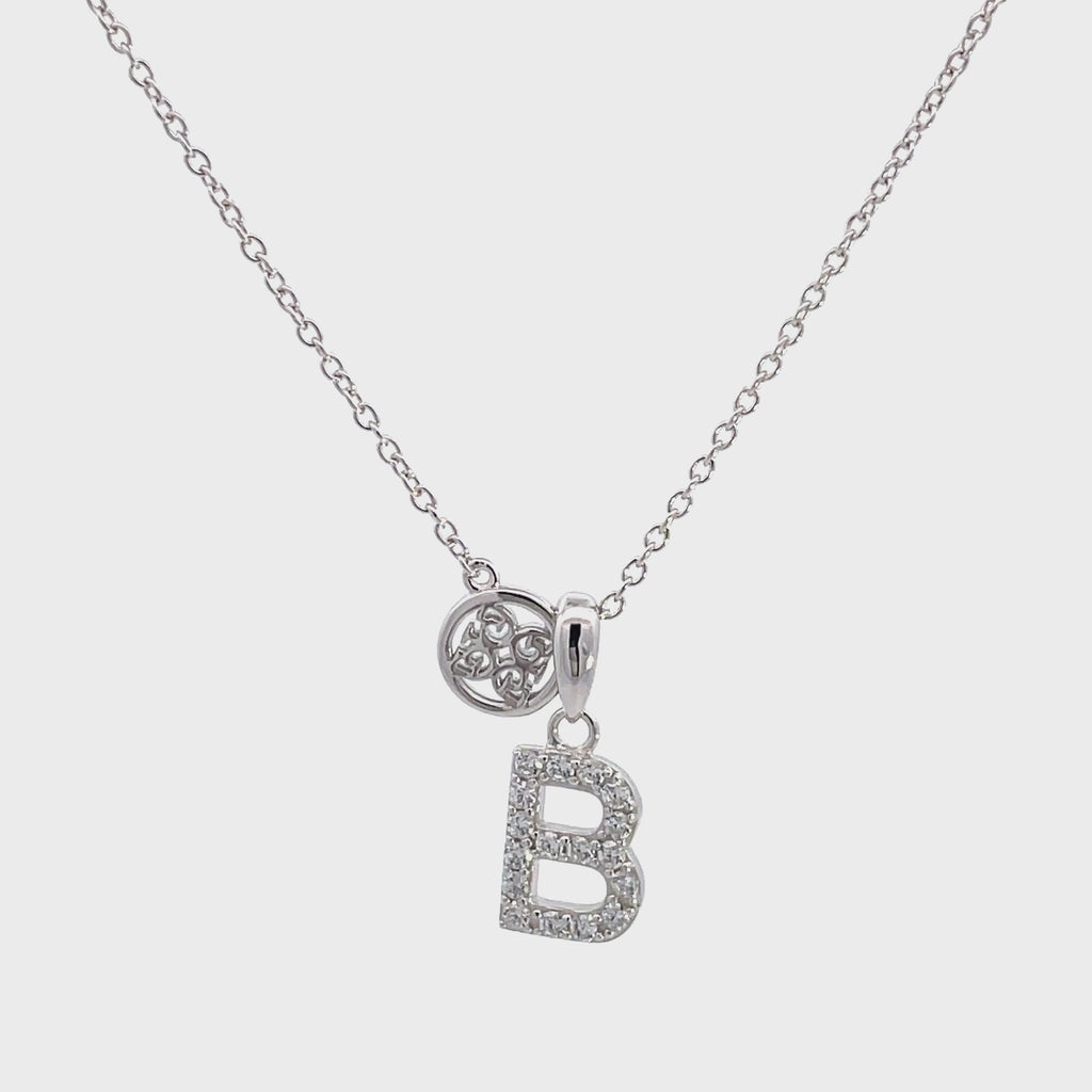 Initial Letter B Sterling Silver by Lucina K / Artist Lori Strickland