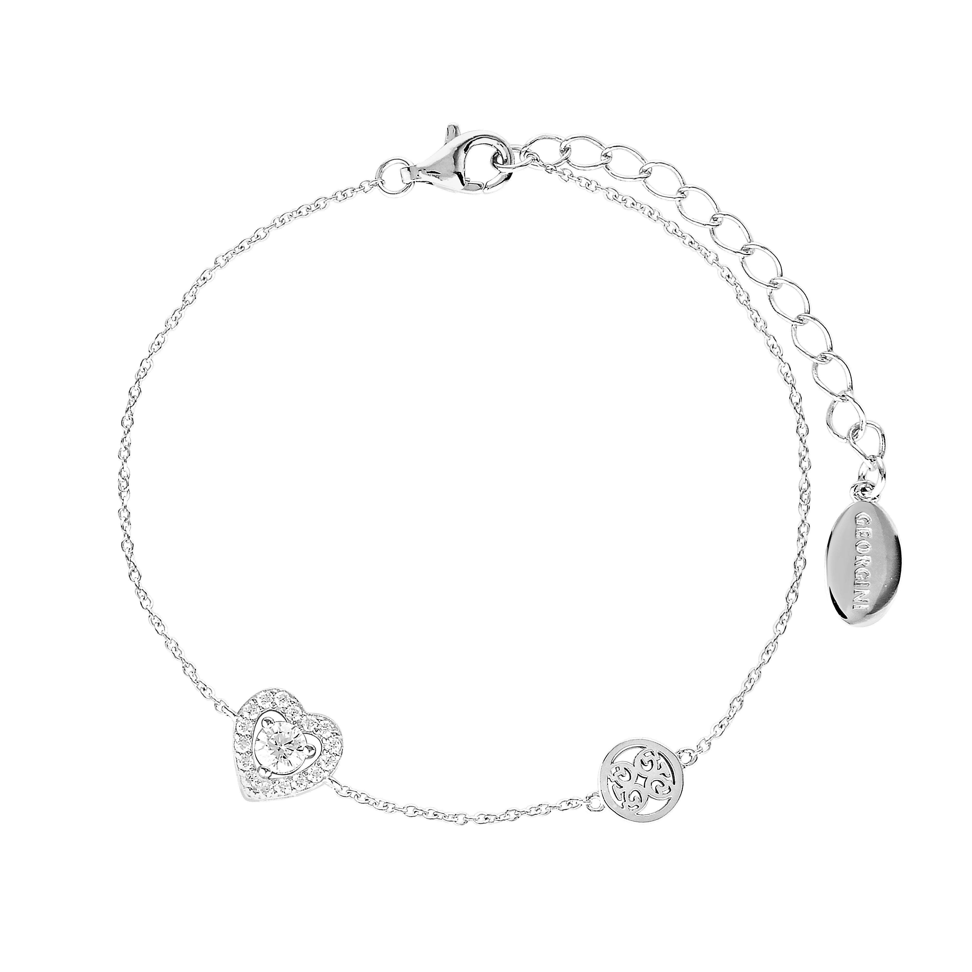 SIGNATURE SEALED WITH A KISS BRACELET SILVER