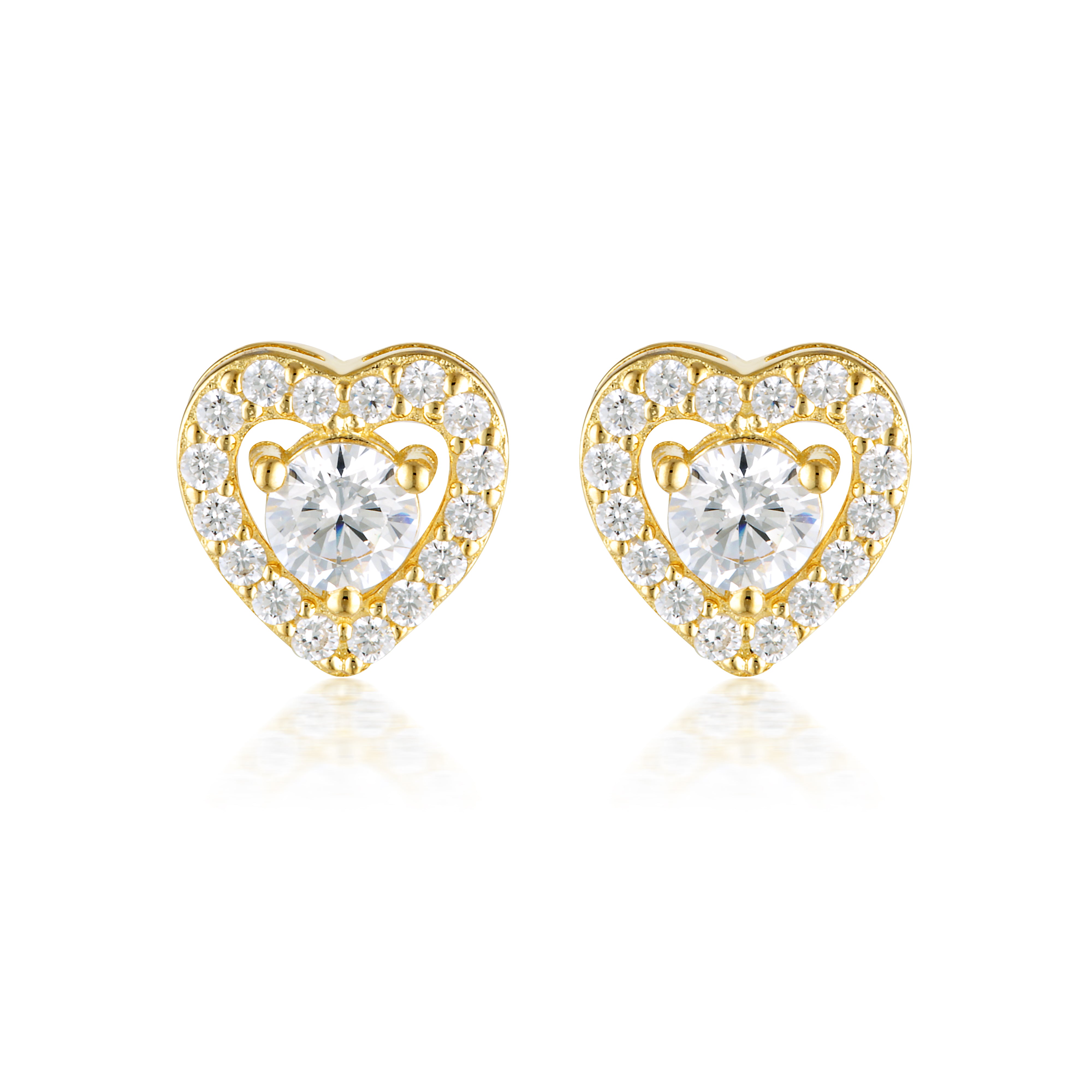 SIGNATURE SEALED WITH A KISS EARRINGS GOLD