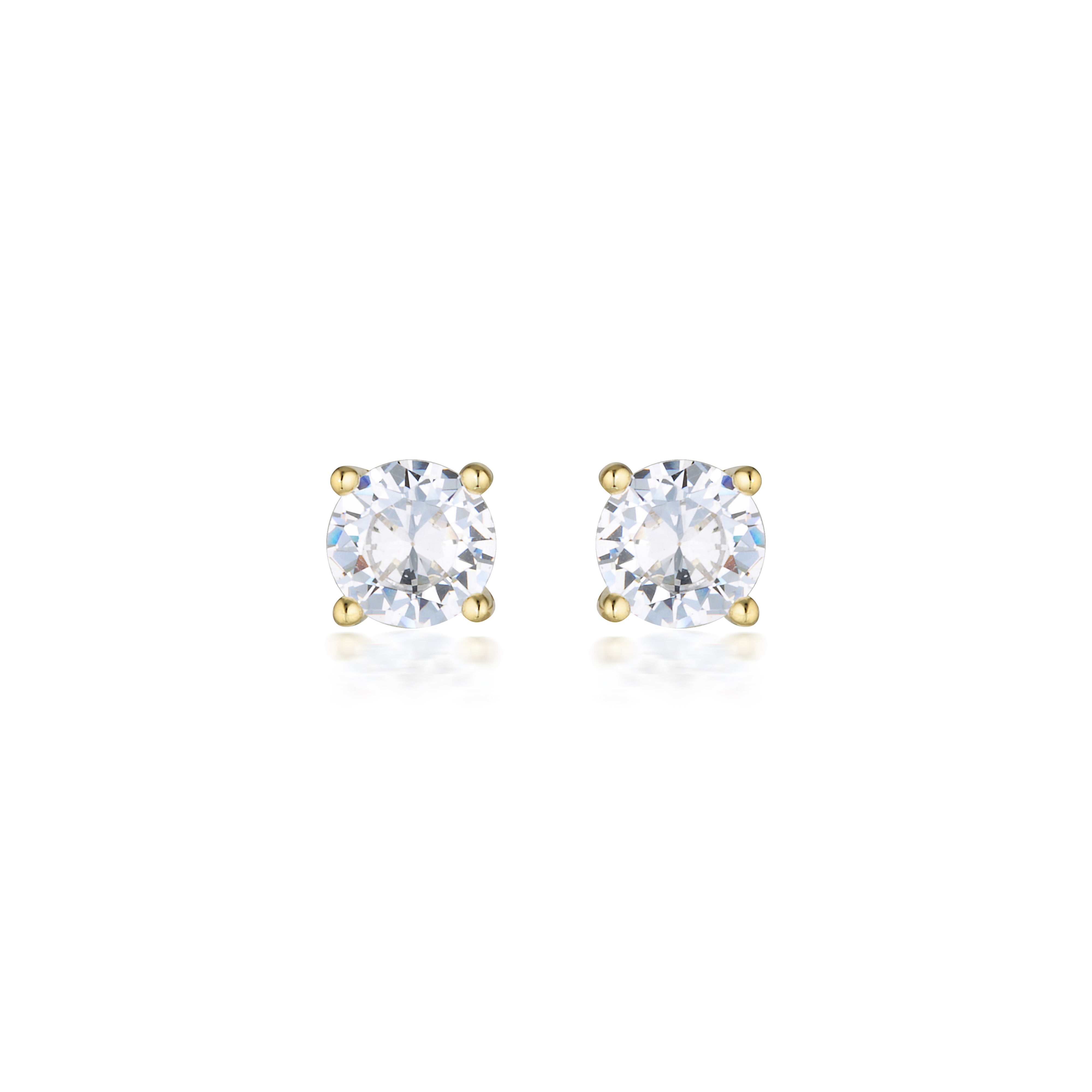 MOISSANITE STUDS 1TCW IN 9CT YELLOW GOLD