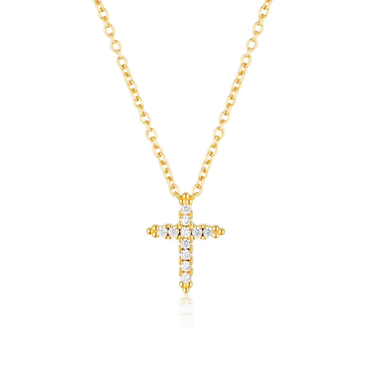 GEORGINI ROCK STAR CROSS GOLD PENDANT – Georgini International