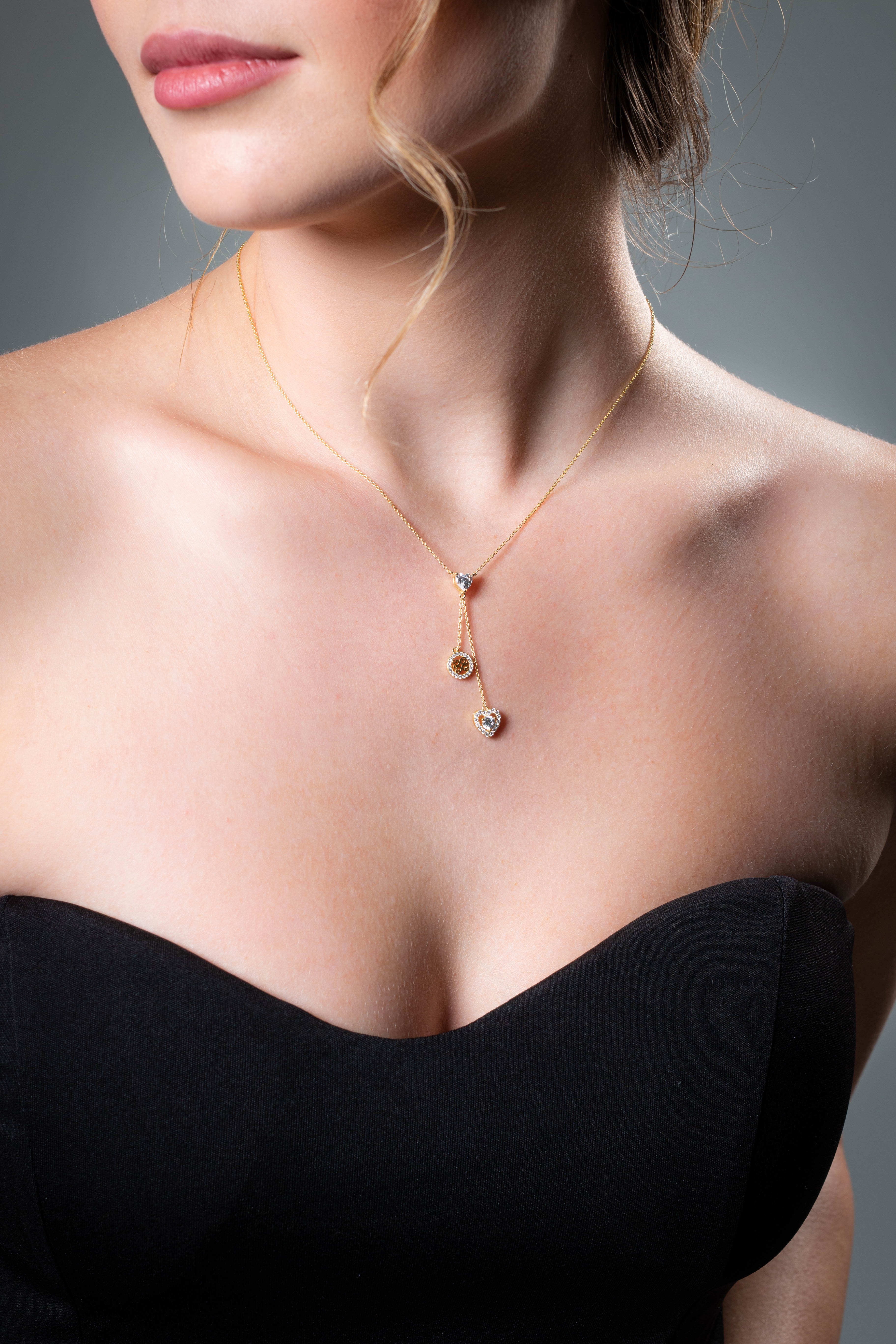 SIGNATURE SEALED WITH A KISS LARIAT ROSE GOLD