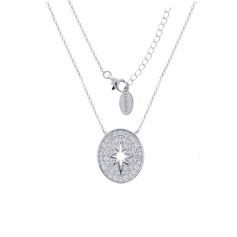 A CHRISTMAS JOURNEY FOLLOW THE STAR PENDANT SILVER