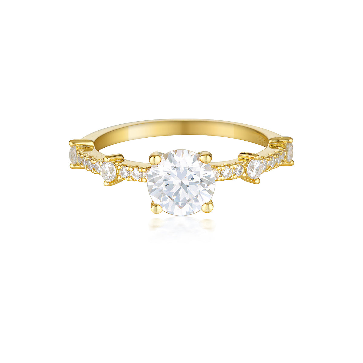 RED CARPET GALA SOLITAIRE RING GOLD
