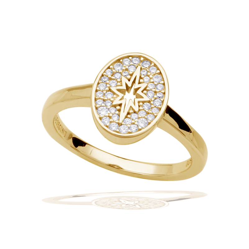 A CHRISTMAS JOURNEY FOLLOW THE STAR RING GOLD