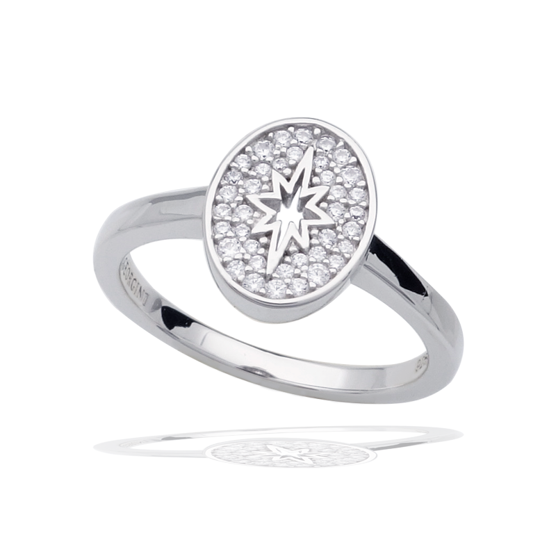 A CHRISTMAS JOURNEY FOLLOW THE STAR RING SILVER